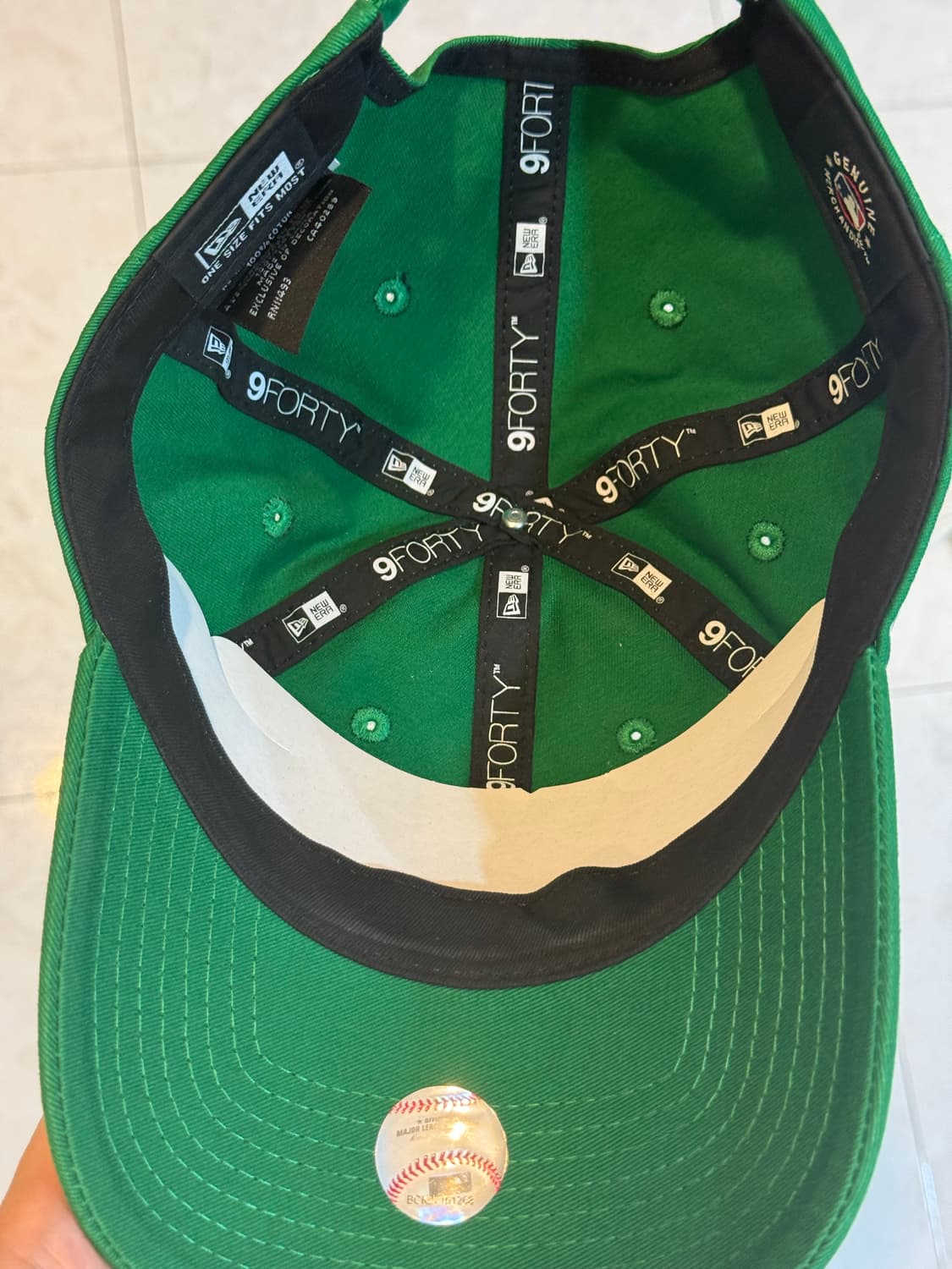 뉴에라 비이커 9FORTY 940 뉴욕양키스 볼캡 그린 상품이미지3