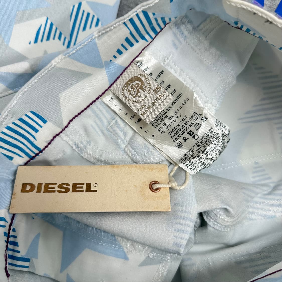 디젤 스타 패턴 디자인 팬츠 상품이미지7