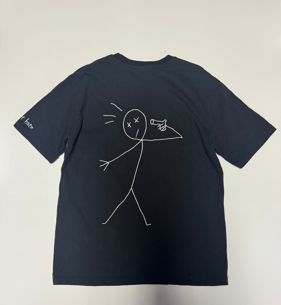 꼼파뇨 해드 킬러 빈티지 뒷 프린팅 반팔 티셔츠 M 블랙 상품이미지1