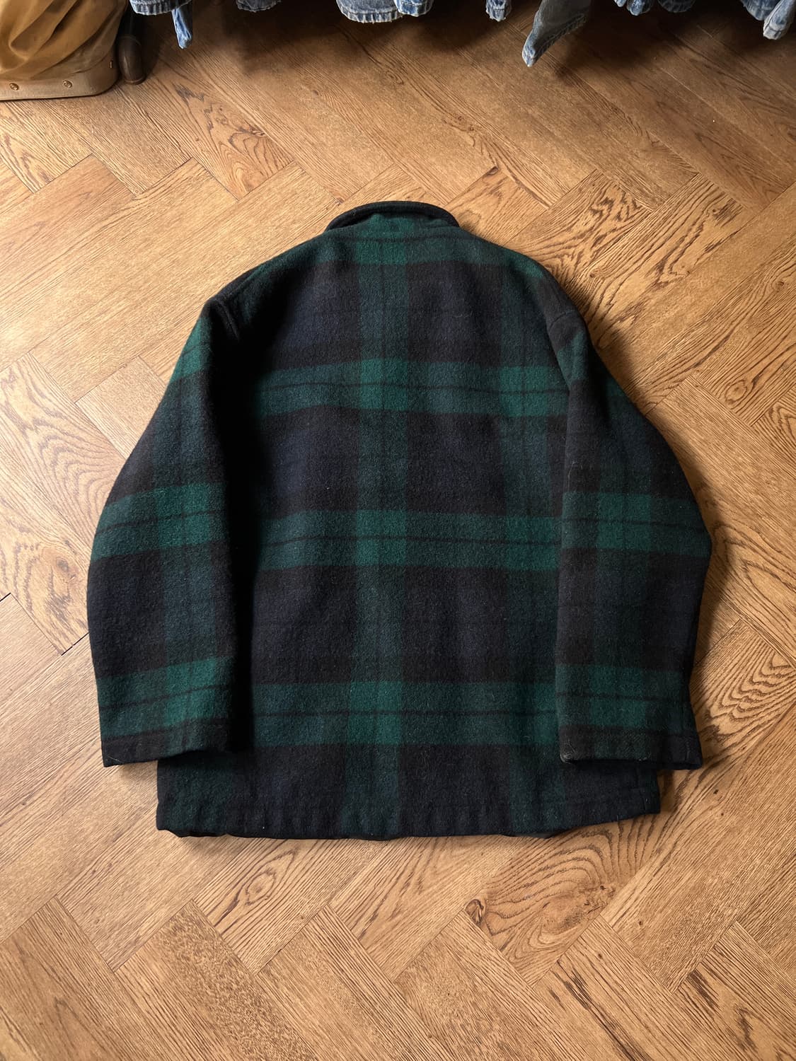 [S]울리치 Made in USA 블랙와치 체크 울 자켓 상품이미지7