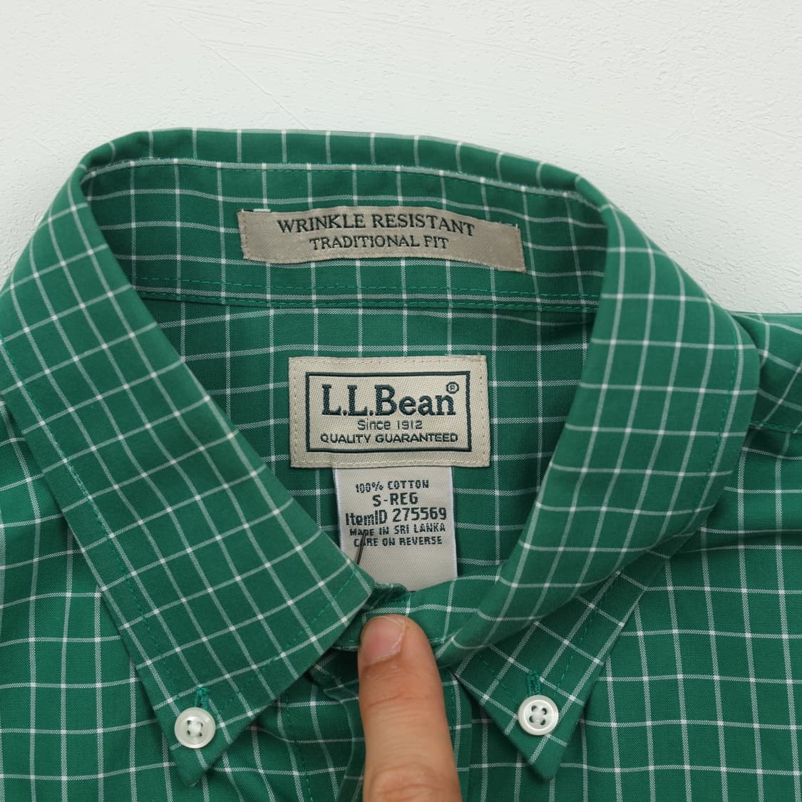 엘엘빈 체크 셔츠 L A893 상품이미지3