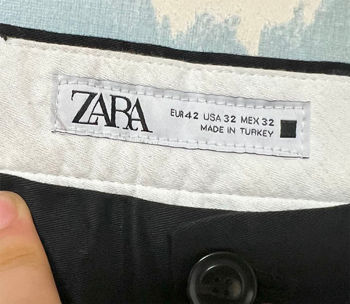 ZARA 자라 남자 캐주얼 면바지 스키니핏 여름 스판 L 33 상품이미지3