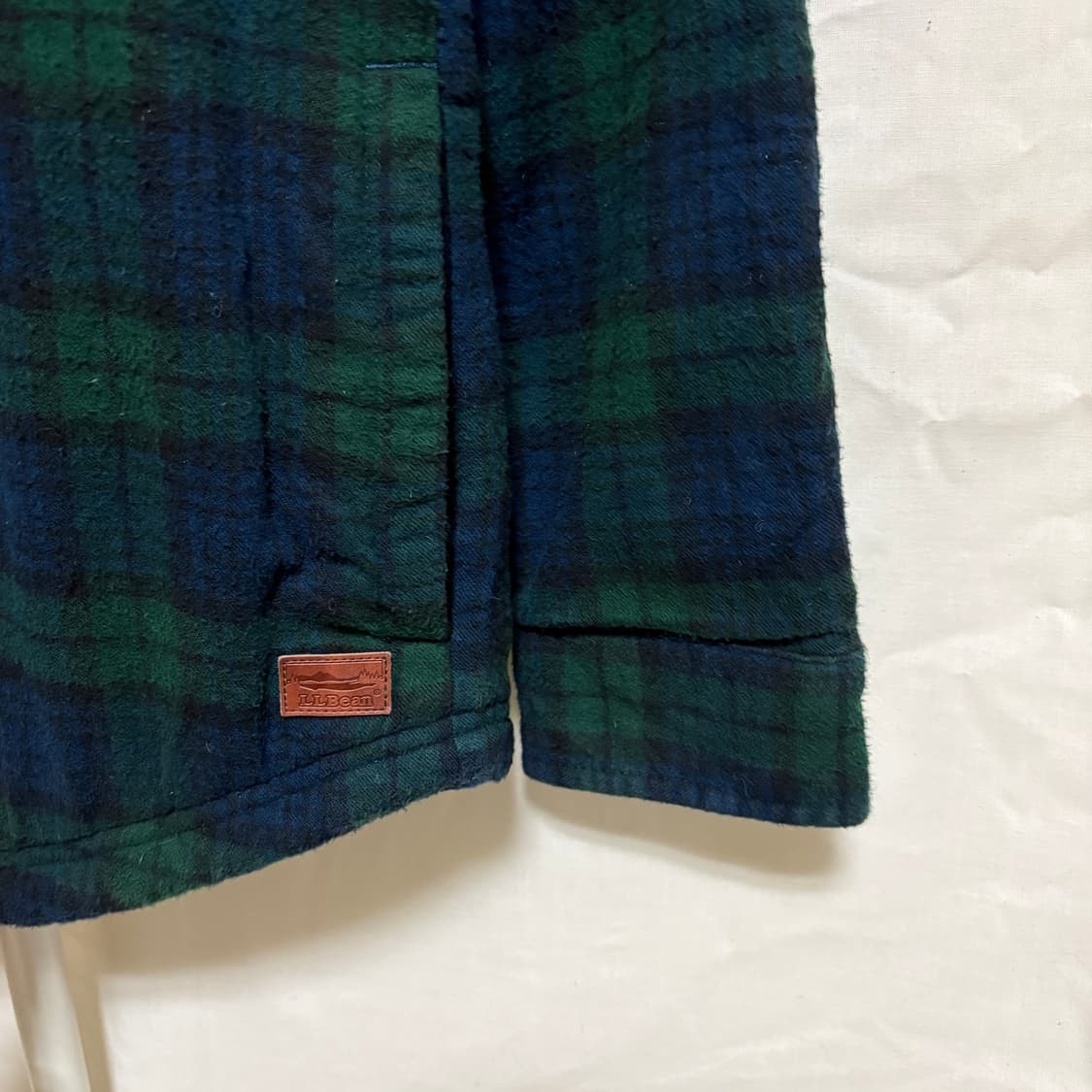 엘엘빈 블랙와치 쉐르파 라인드 플란넬 셔츠 자켓 / 그린, S 상품이미지6