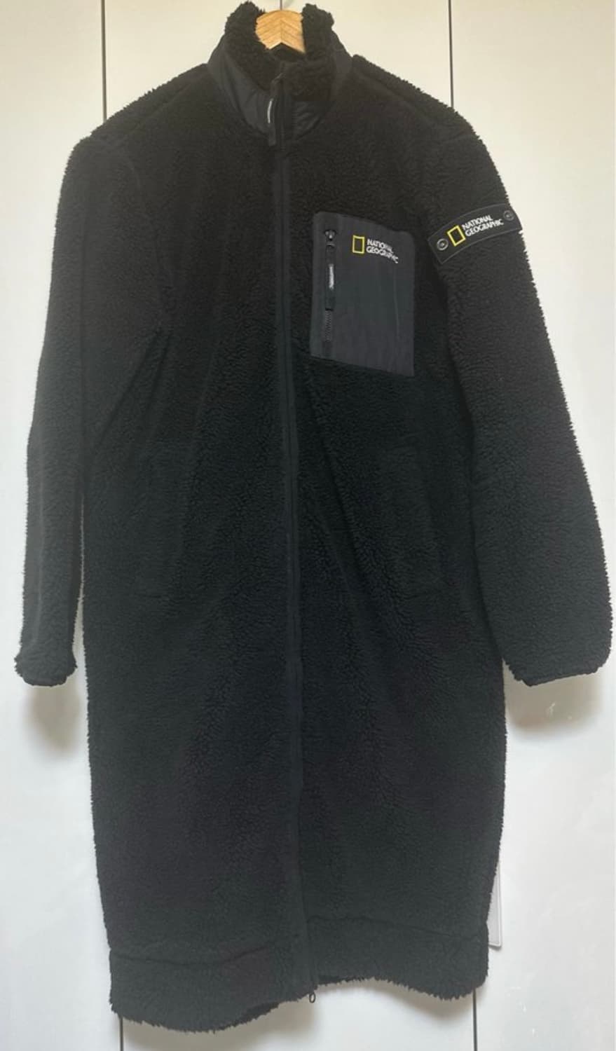 내셔널지오그래픽 뽀글이 롱 누빔후리스남여공용 상품이미지1