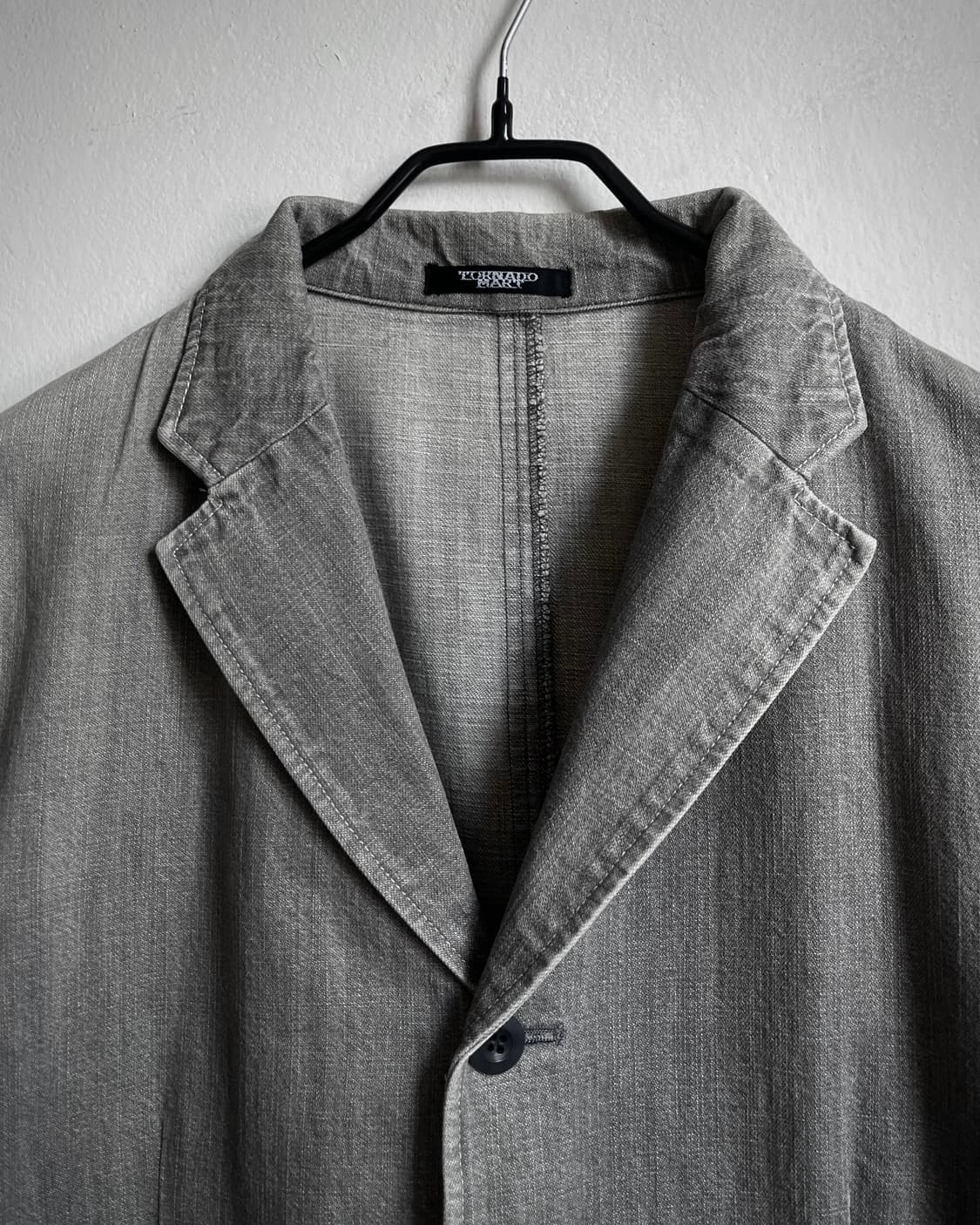 TORNADO MART Gray Washed Denim Jacket 상품이미지5