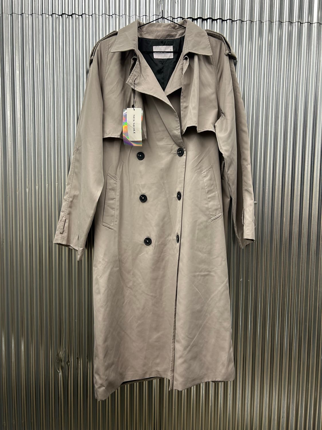 NICK NICOLE 베이지 트렌치 코트 상품이미지2