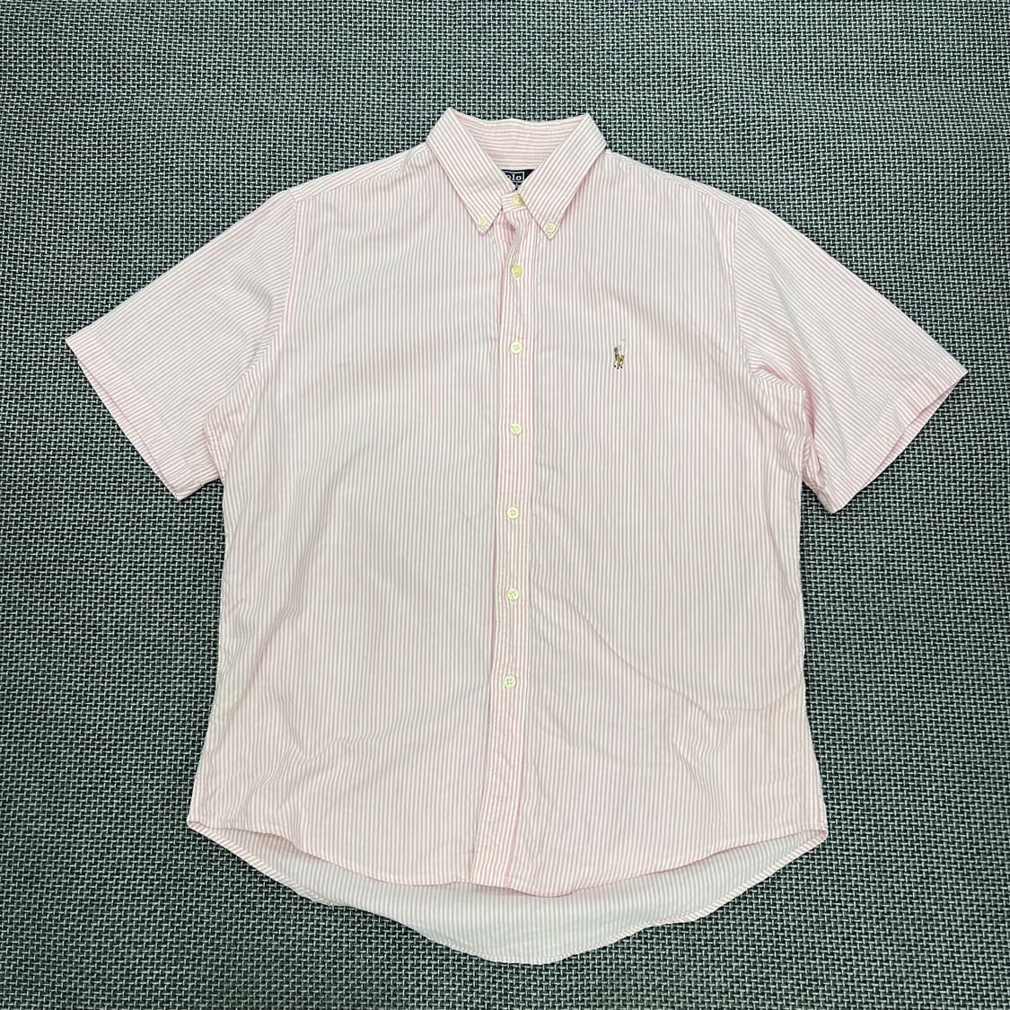 폴로랄프로렌 핑크 스트라이프 반팔셔츠 상품이미지1