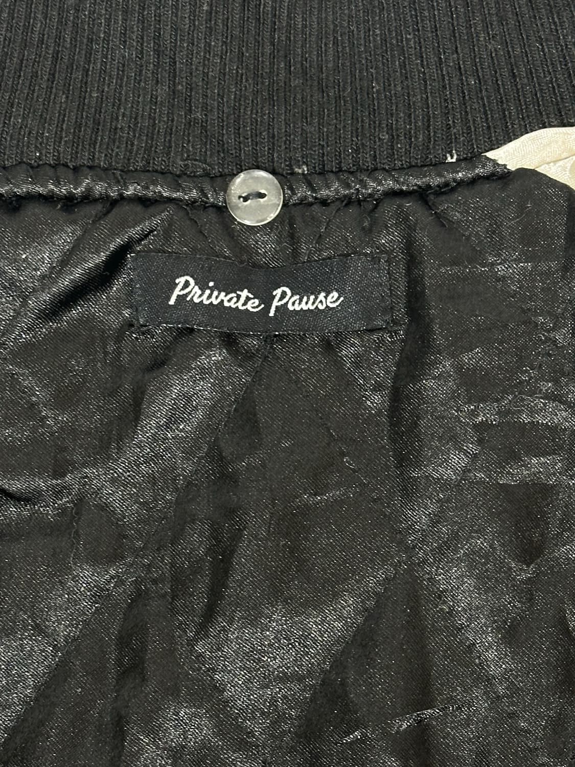 일본 빈티지 스카잔 오버핏 블랙 사이드 라인 자켓 M 상품이미지6