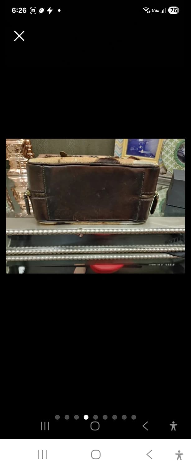 (100%정품)이태리 명품 felisi 리얼가죽 송치 트리밍 퍼 토트백 상품이미지4