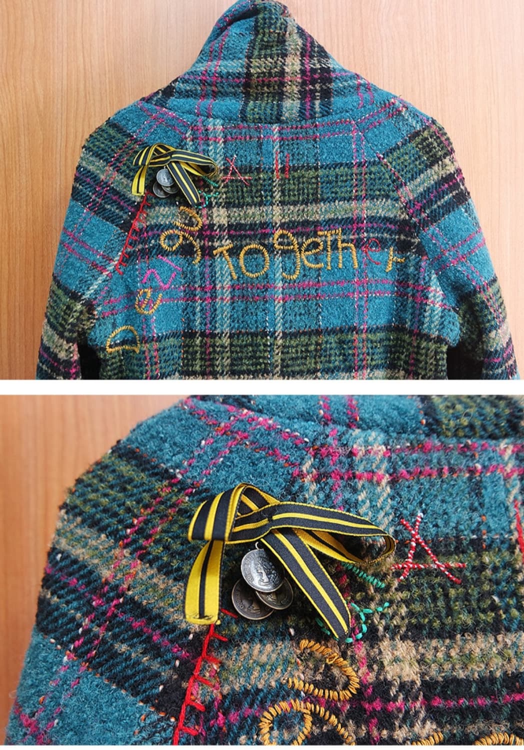 Desigual 데시구엘 체크 유니크 자켓 상품이미지7