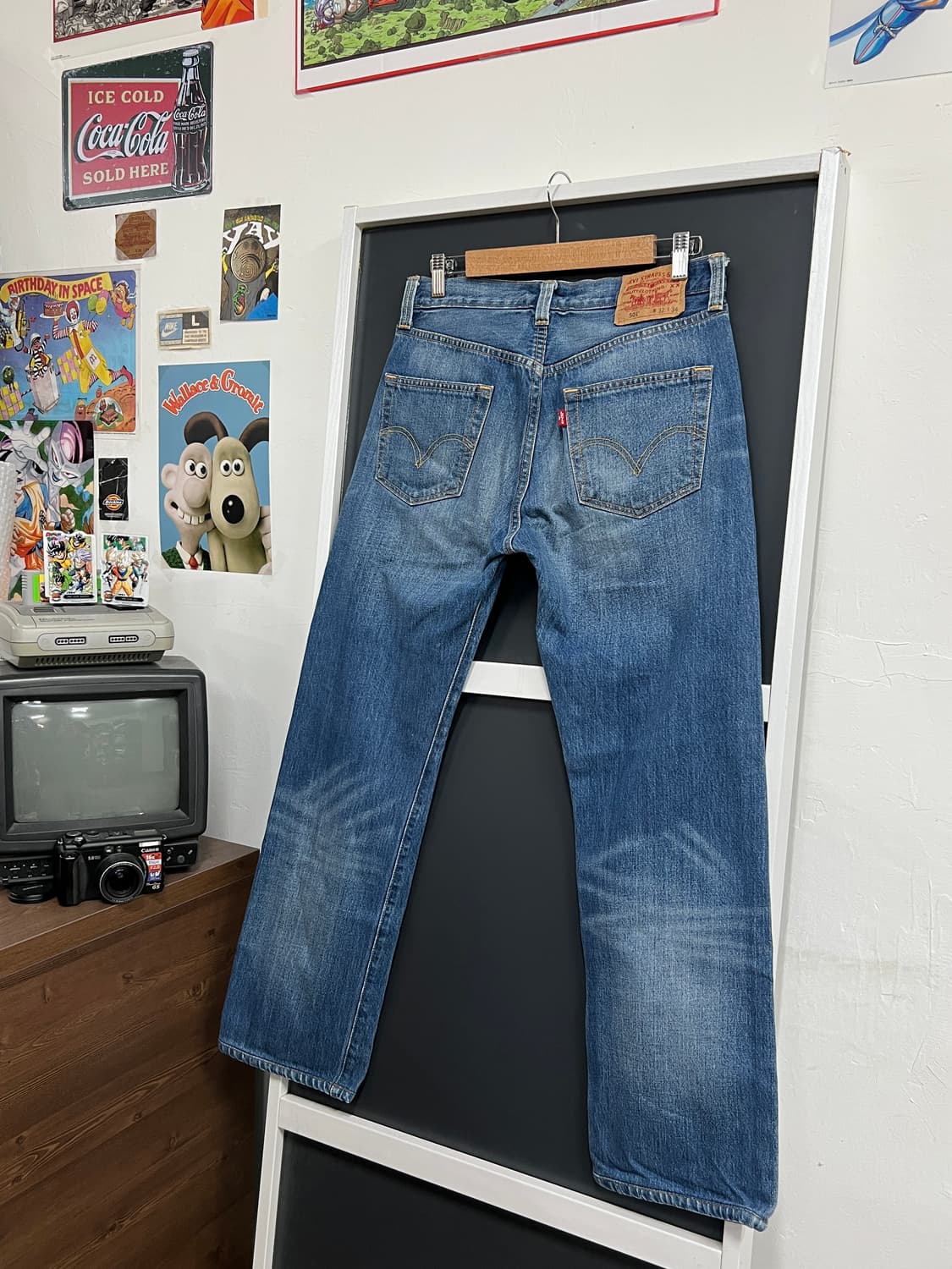 Levis 리바이스 501 버튼플라이 세미와이드핏 데님 팬츠 상품이미지1