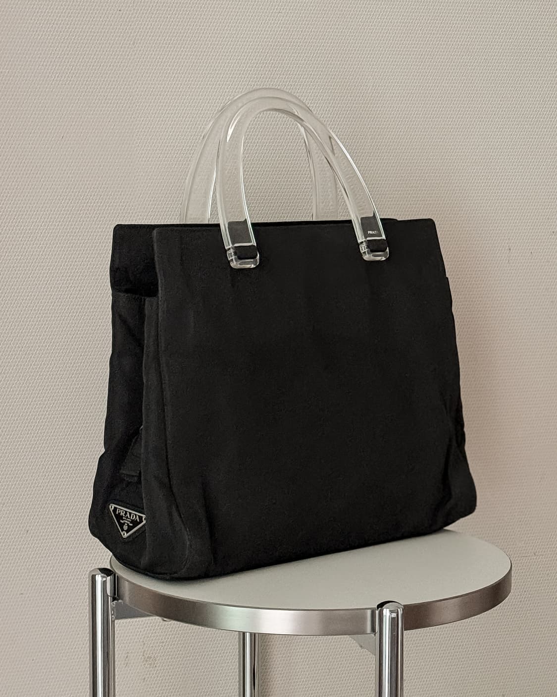 프라다 나일론 클리어 핸들 토트백 상품이미지2