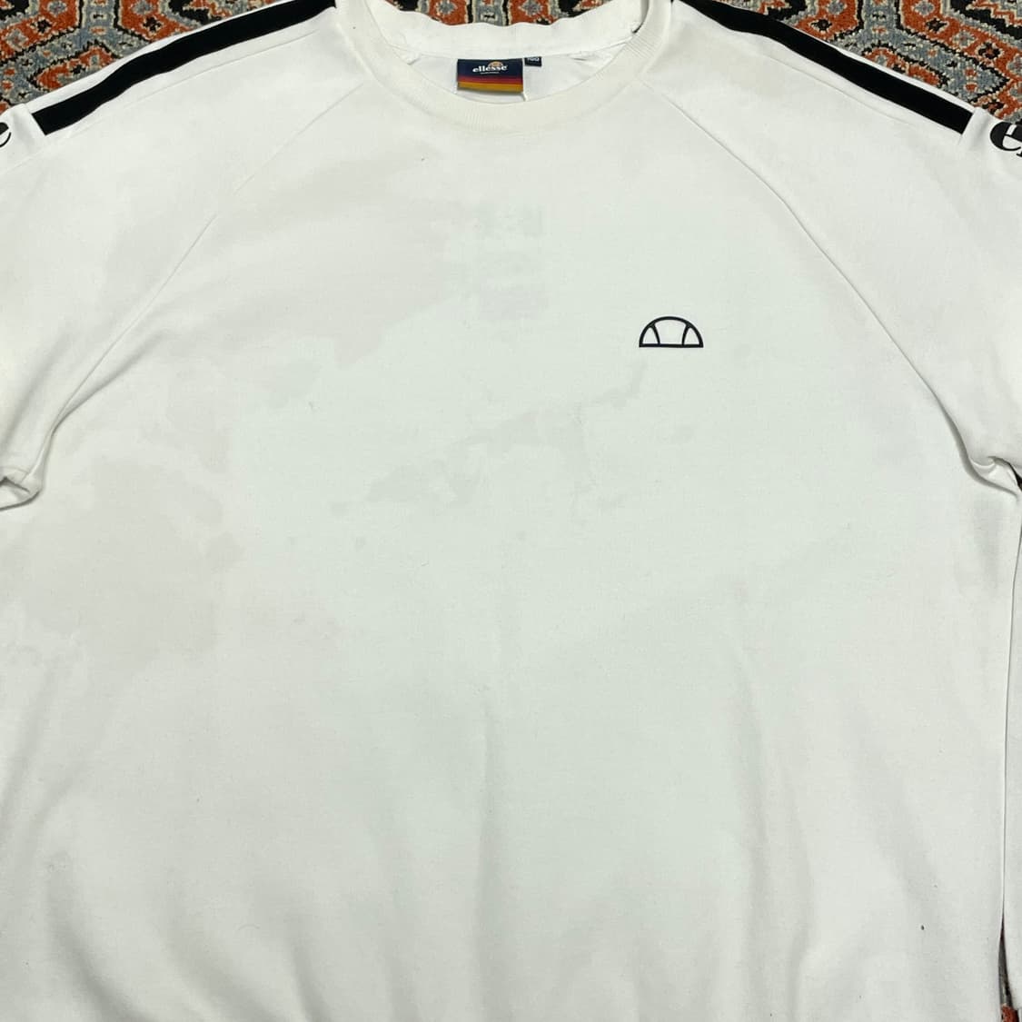 엘레쎄 화이트 맨투맨 티셔츠 남성100 상품이미지3