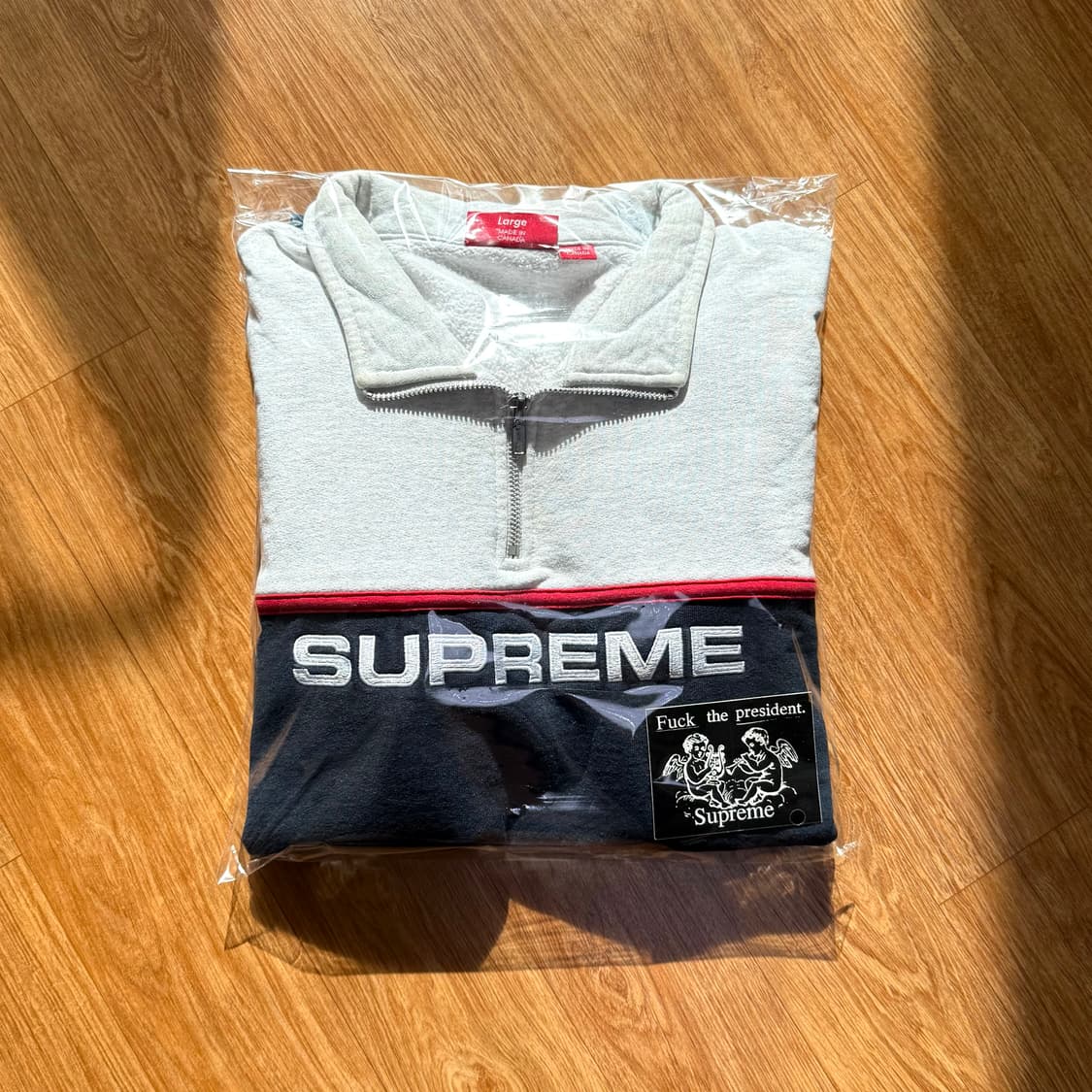 슈프림 투톤 하프집업 맨투맨 상품이미지2