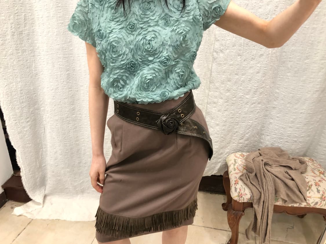 Mint rose half tee 상품이미지3