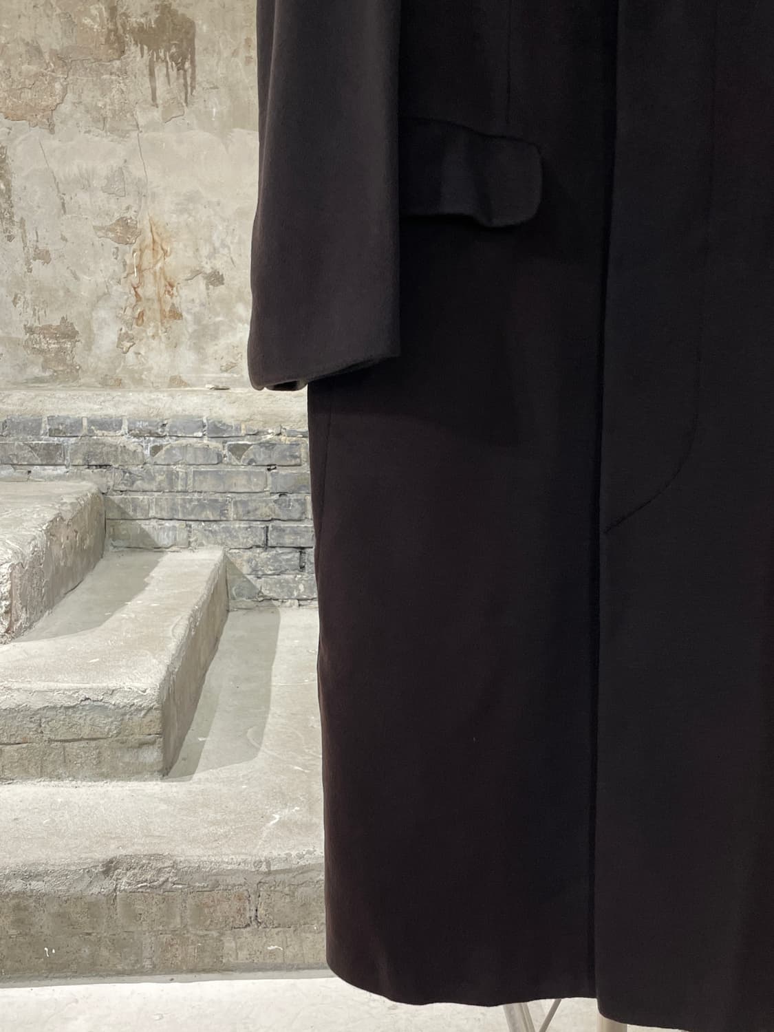 버버리 다크 버건디 클래식 캐시미어 코트 상품이미지4