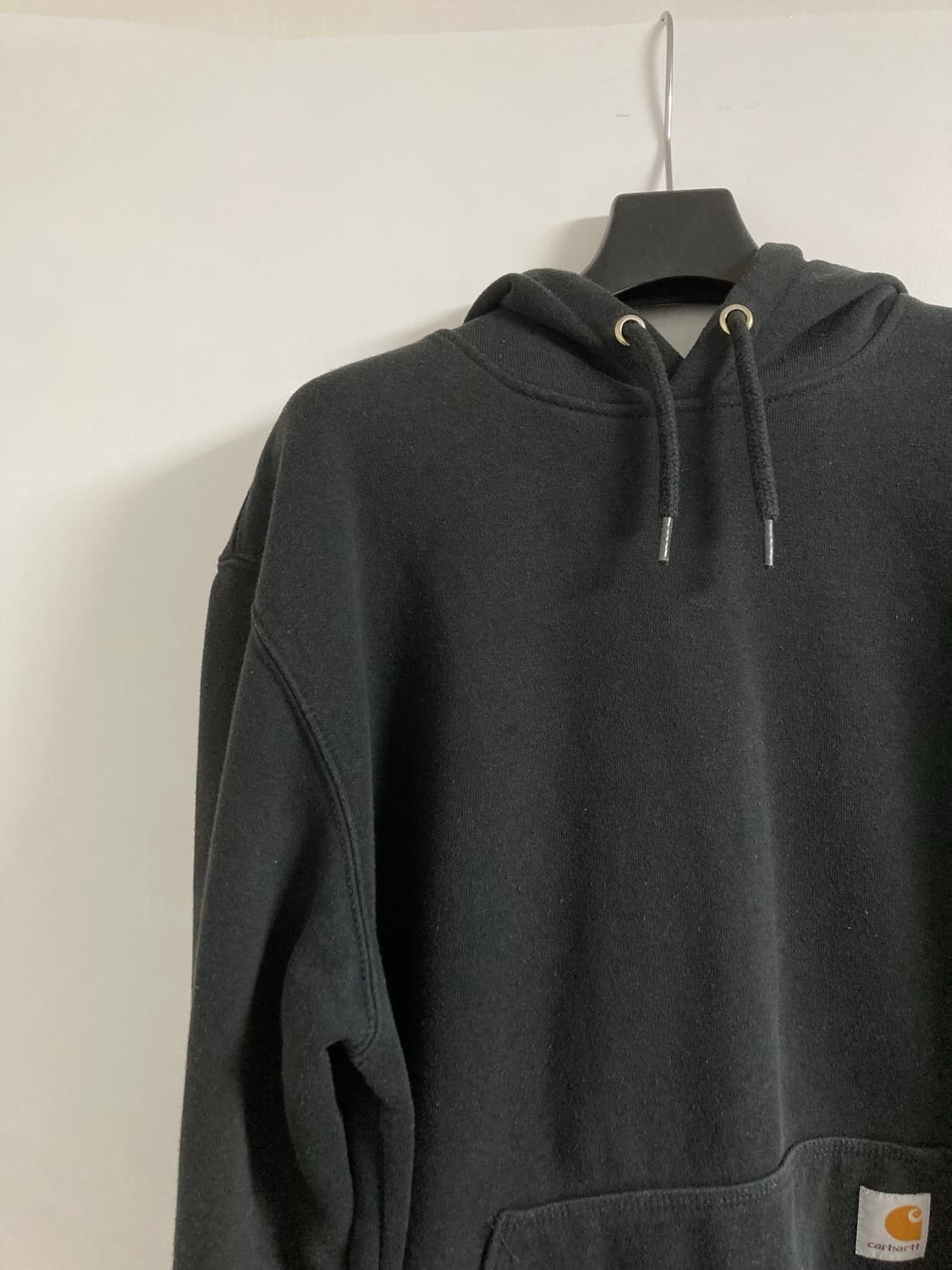 칼하트 빈티지 블랙 루즈핏 기모 후드 상품이미지2
