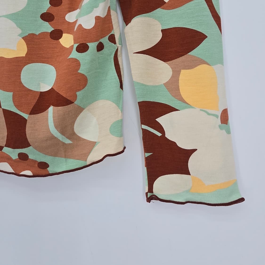 일본 빈티지 플라워 모달 티셔츠 상품이미지4