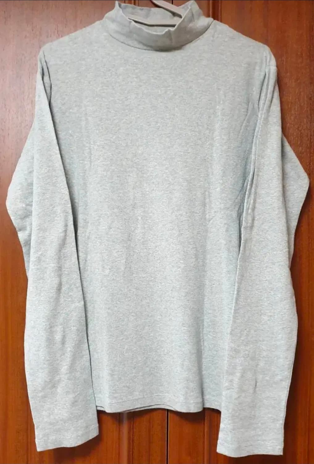 MUJI 무지 코튼 하프 넥 니트 롱슬리브 M    상품이미지3