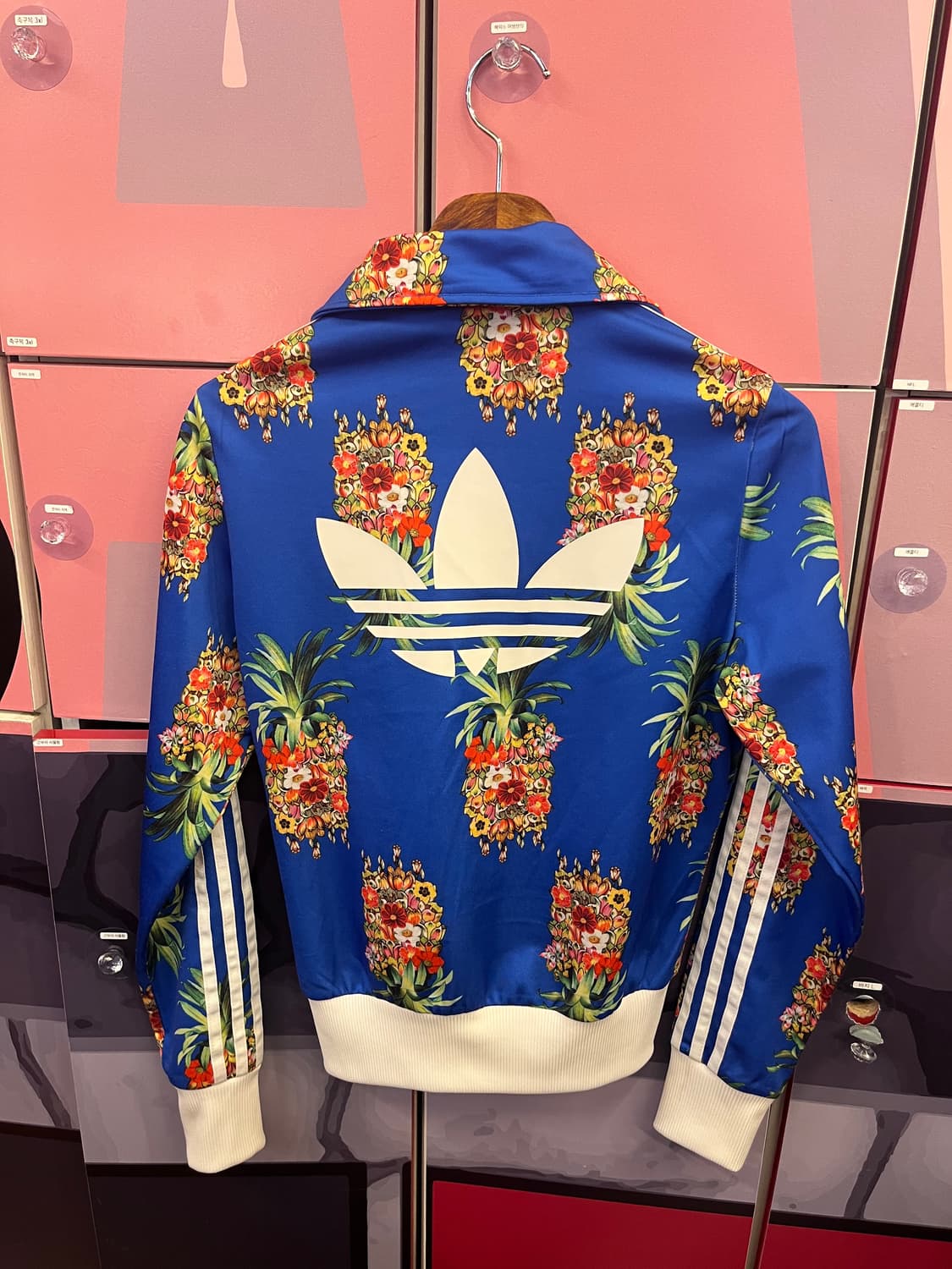 아디다스 트랙탑 크롭 져지 블루 상품이미지4