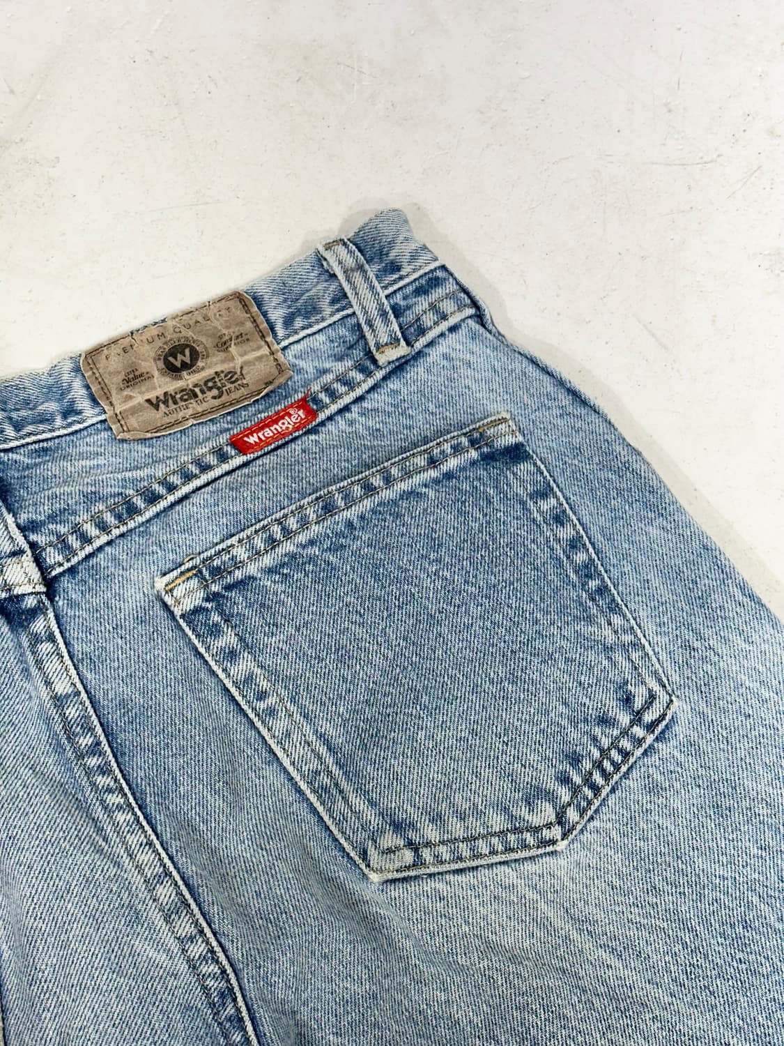 90s 랭글러 오리지널 와이드 연청 데님 청바지  상품이미지6