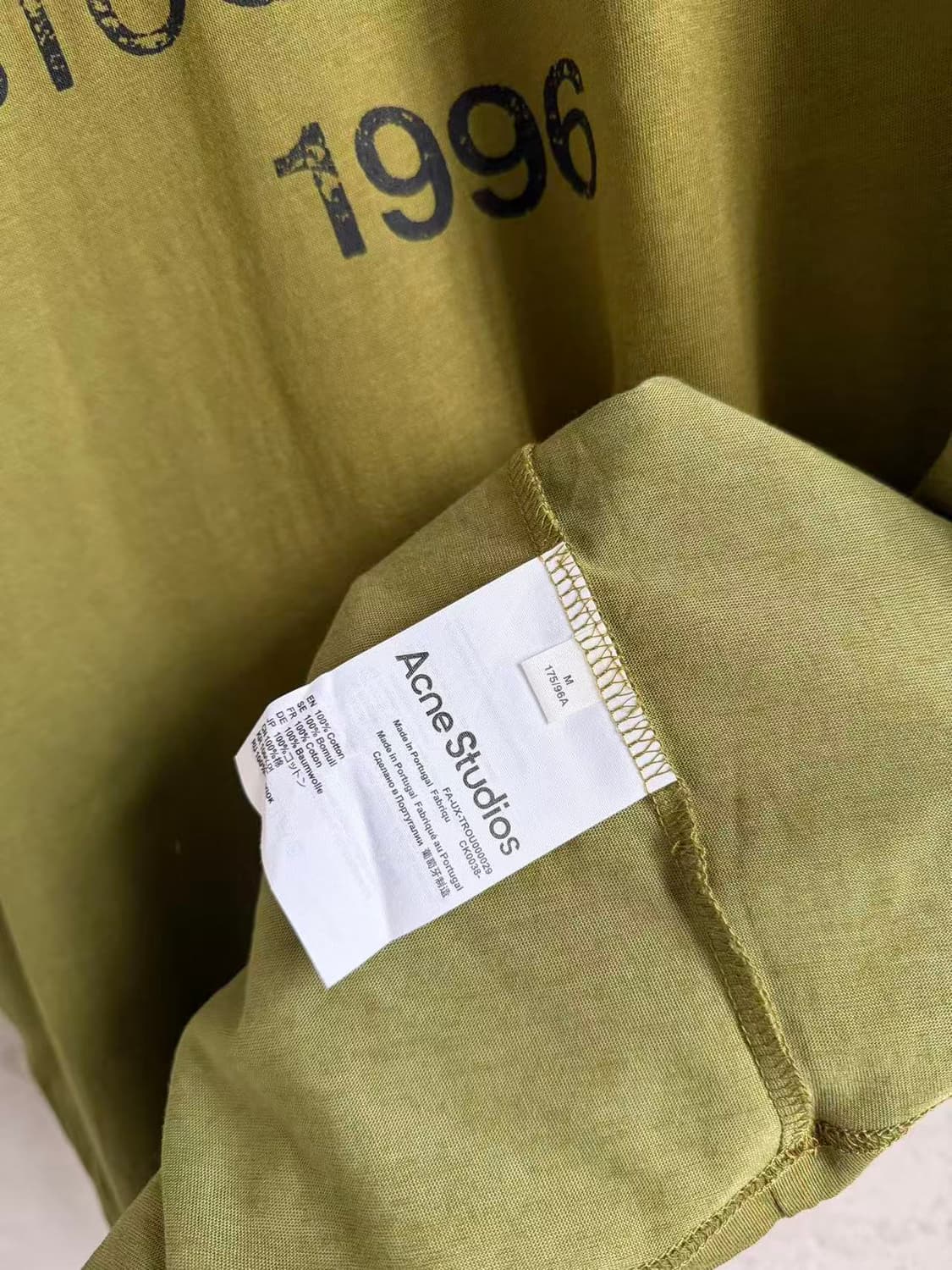 아크네 스튜디오 로고 티셔츠 페이드 상품이미지2