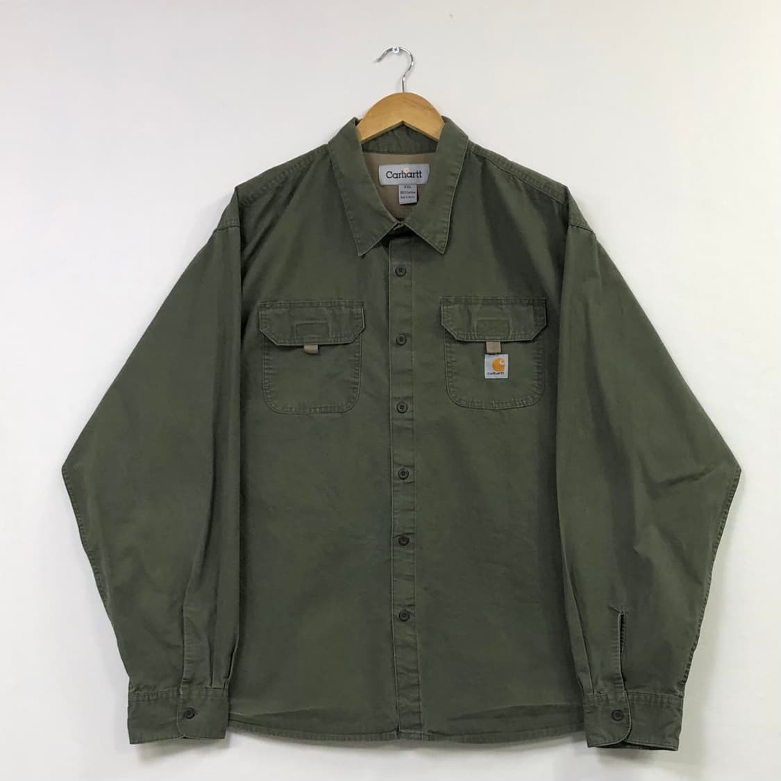 Xxl 칼하트 카키 워크 셔츠 상품이미지2