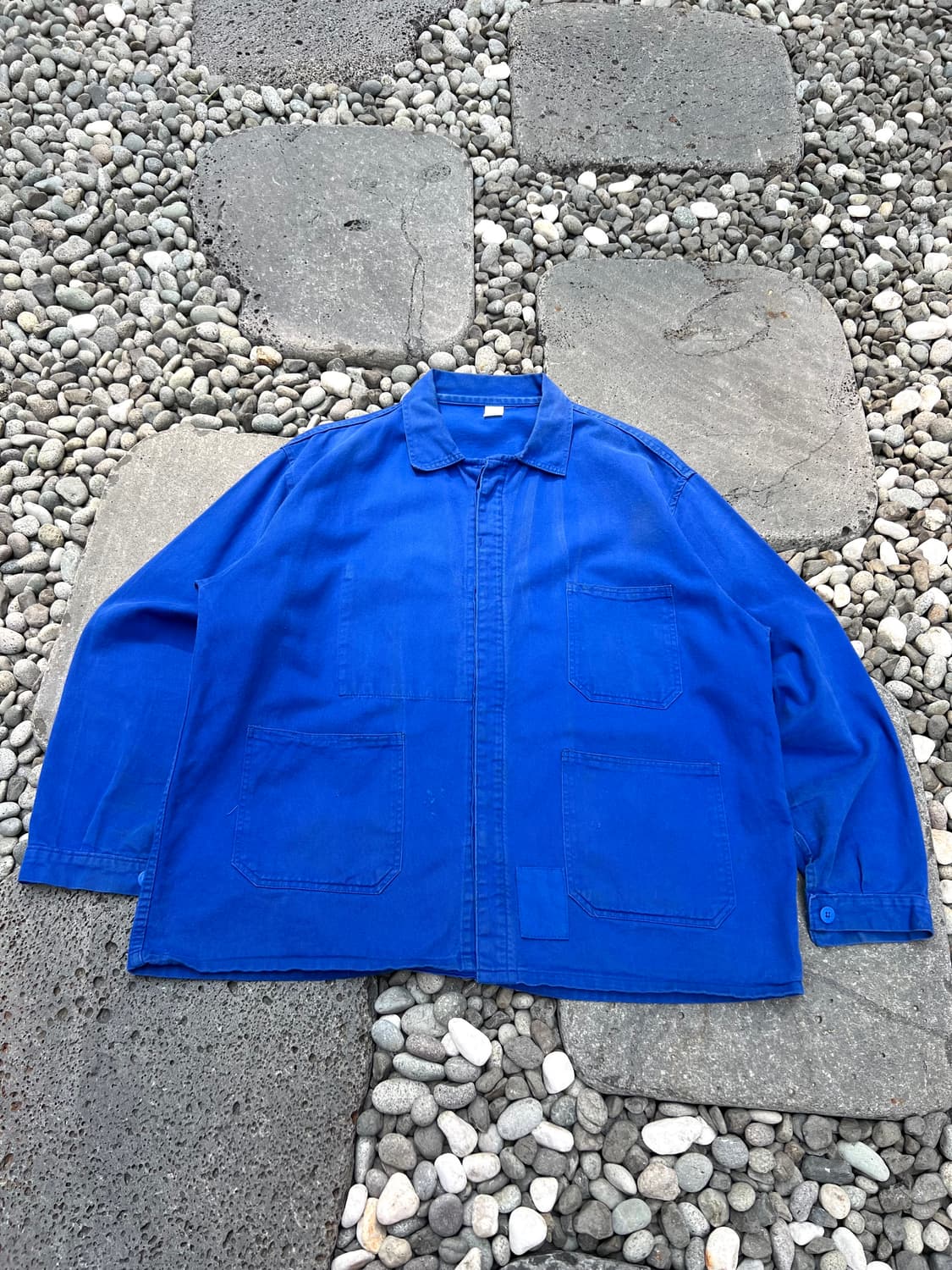 OLD VINTAGE SUN FADED WASHING 프렌치워크자켓 상품이미지1