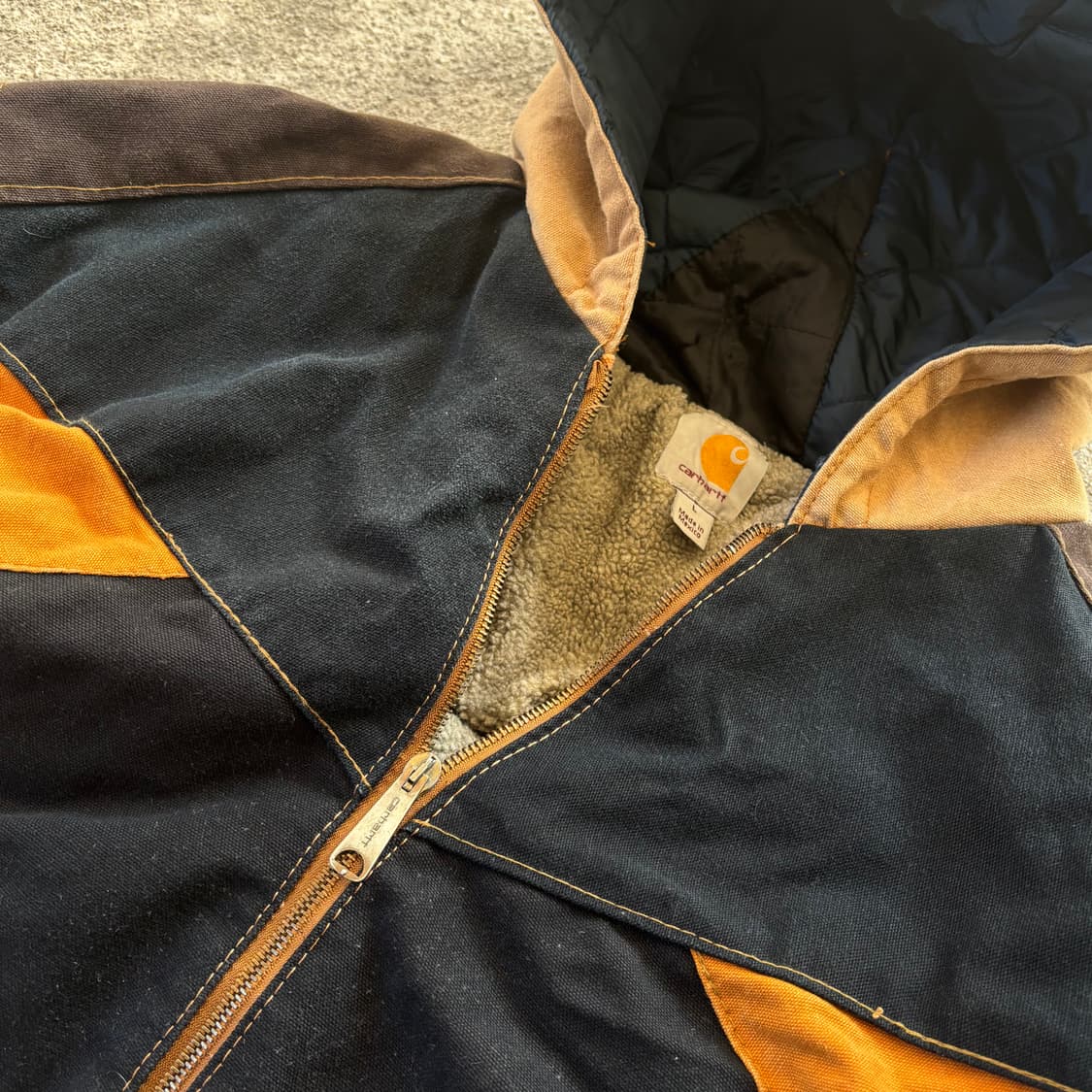 칼하트 패치워크 액티브자켓 L 상품이미지3