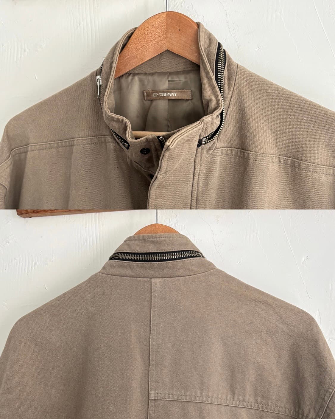 C.P. Company 씨피컴퍼니 베이지 하이넥 야상 상품이미지5
