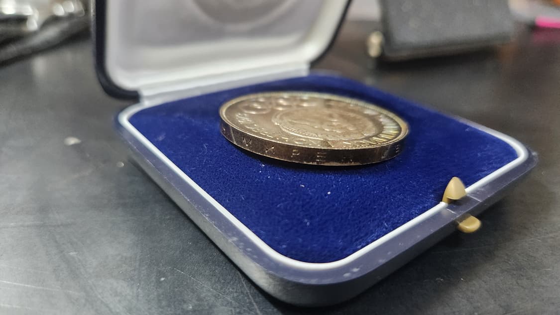 1975 불가리아 10번째 올림픽 의회 레슬링 프루프 실버 코인 상품이미지5