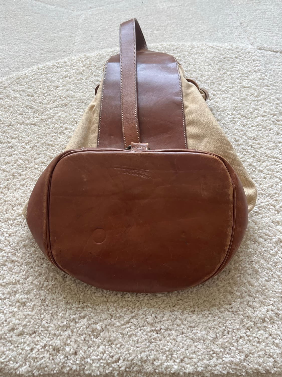 폴로 랄프 로렌 레더 캔버스 원숄더 버킷백 상품이미지6