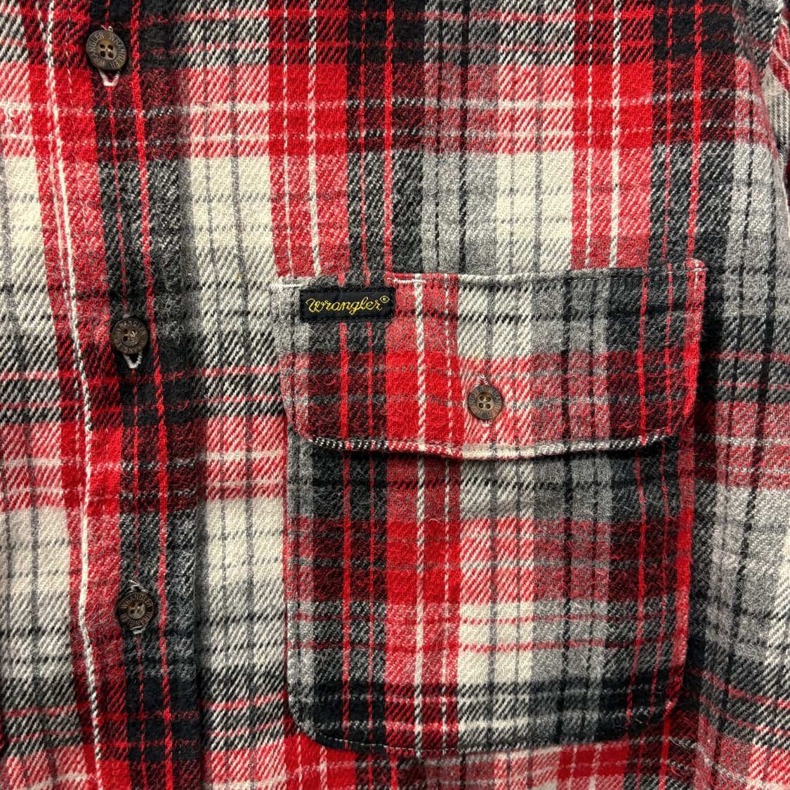00s 랭글러 헤비플란넬 타탄체크 워크셔츠 N122 상품이미지5