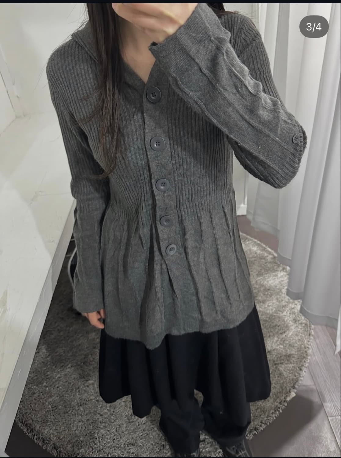 season flow knit hood cardigan 상품이미지2