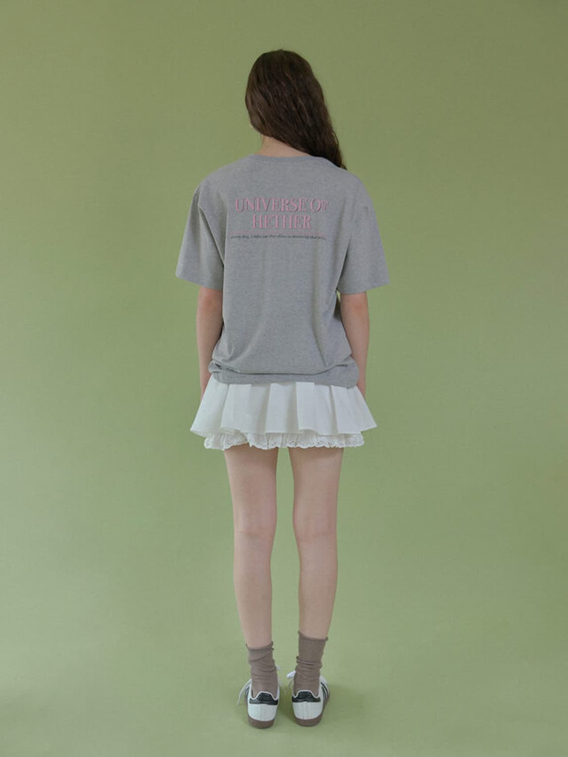 [택O]헤더먼트 레이스 플레어 스코트 상품이미지2