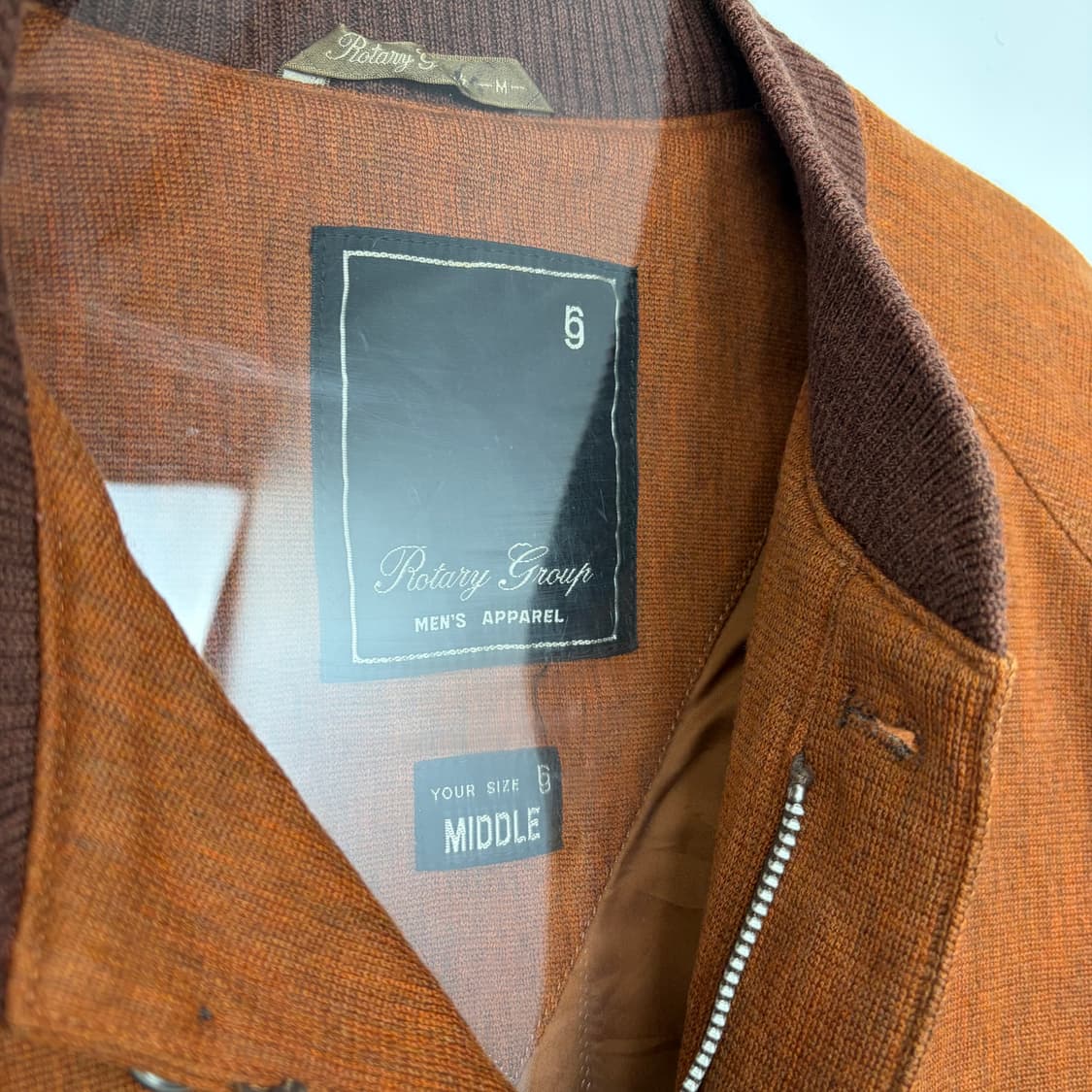 로타리 그룹 패턴 블루종 자켓 상품이미지3