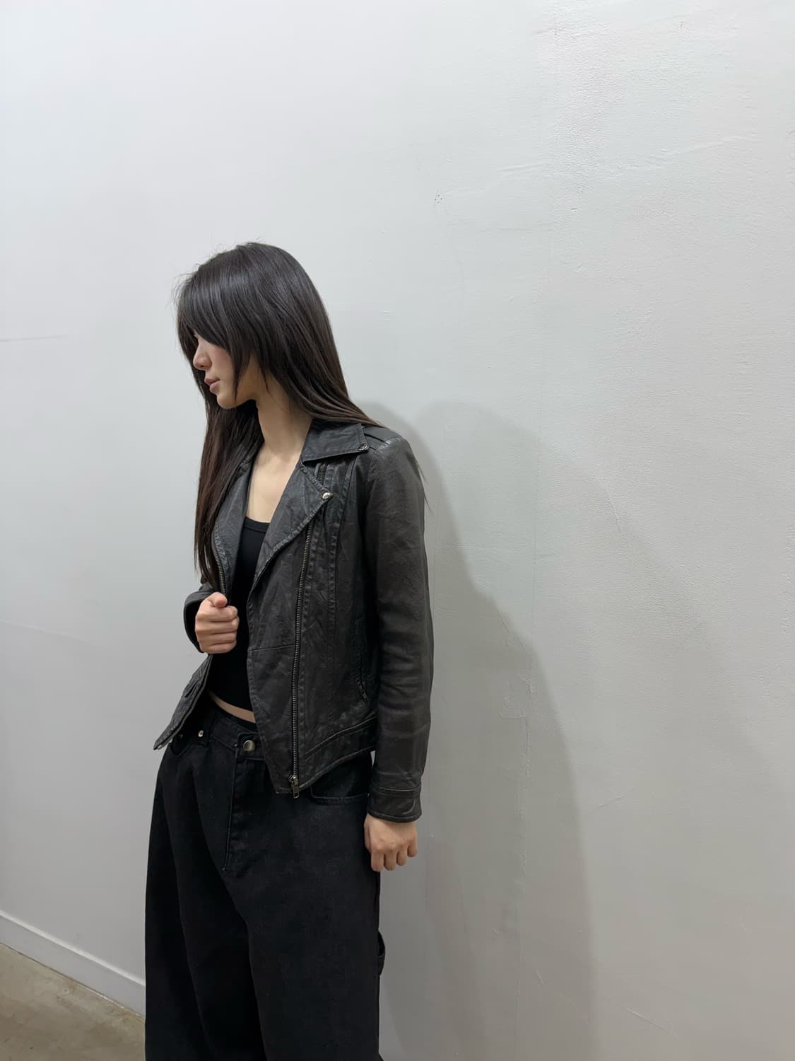 질 스튜어트 레더 라이더 자켓 상품이미지4