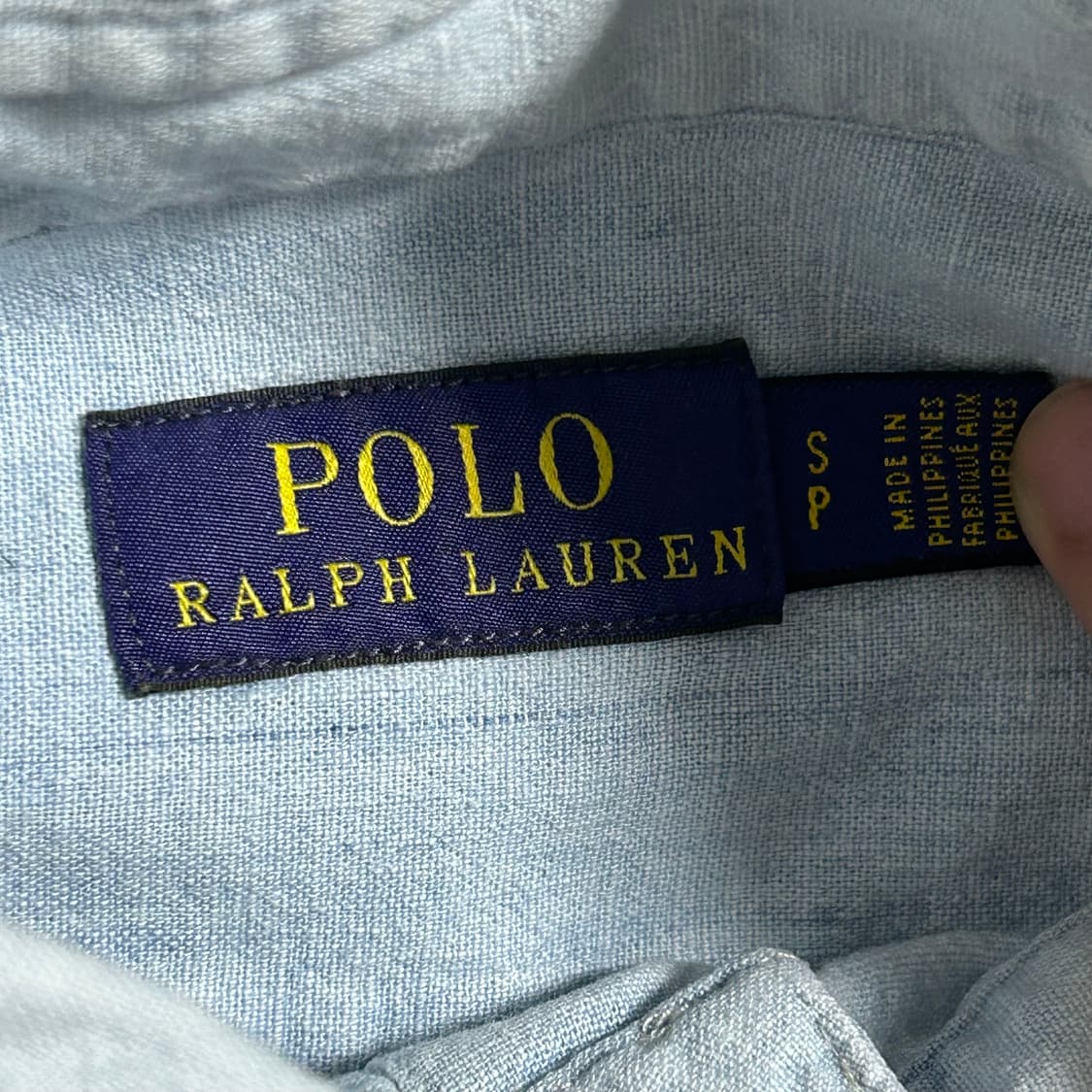 폴로 랄프로렌 신형 프릴 탑 반팔 셔츠 나시 스카이블루 소라 S  상품이미지5