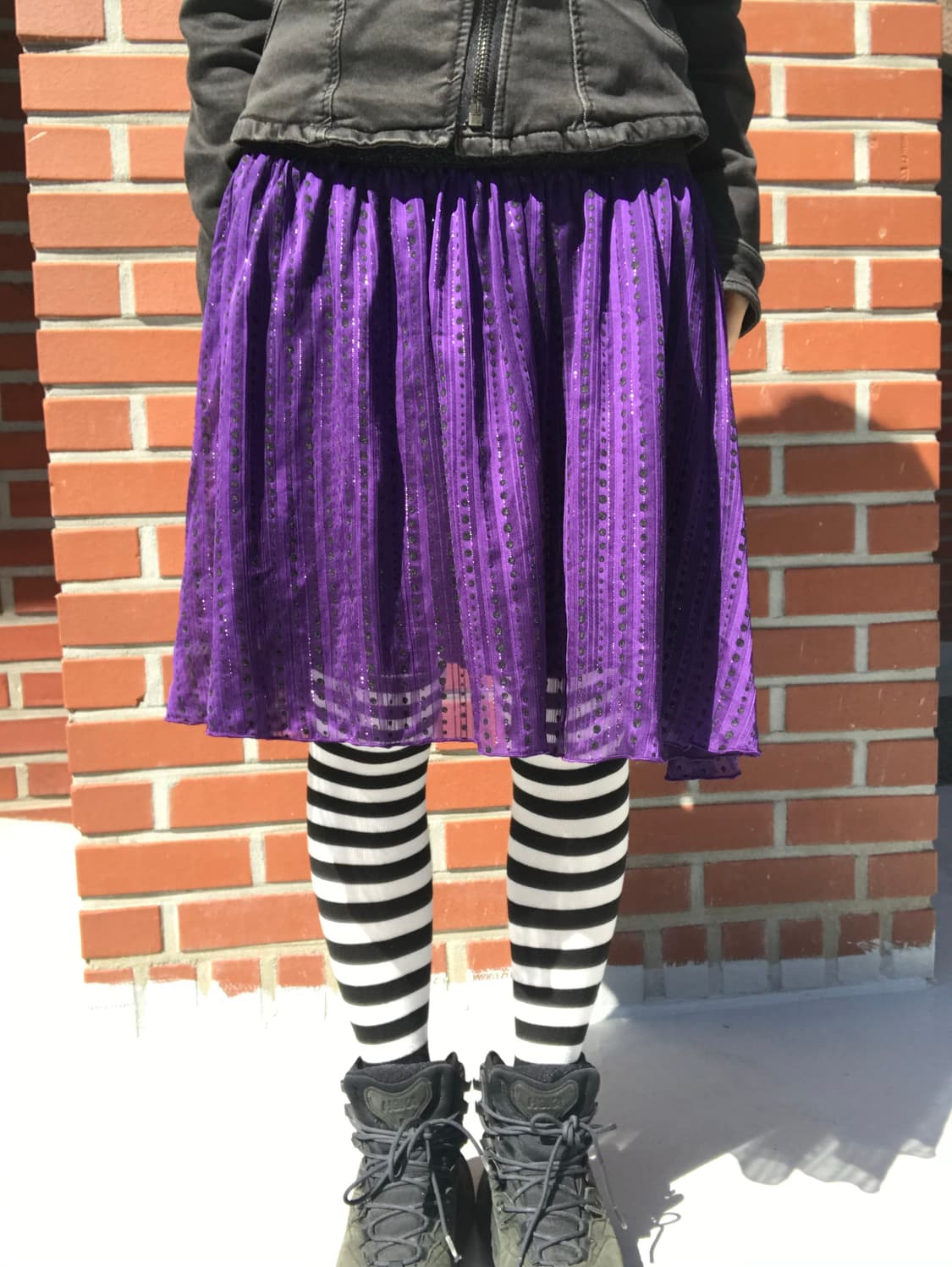 vintage purple pattern skirt 상품이미지2