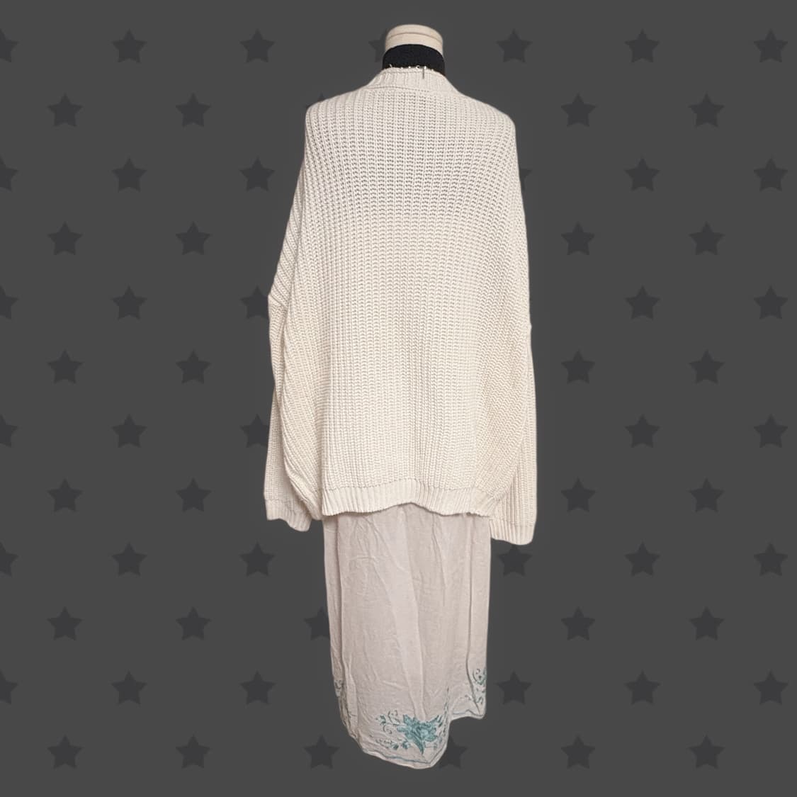 화이트 윈터 페어리 핀터깔 폴라 가디건 대장 일본 코디세트 상품이미지3