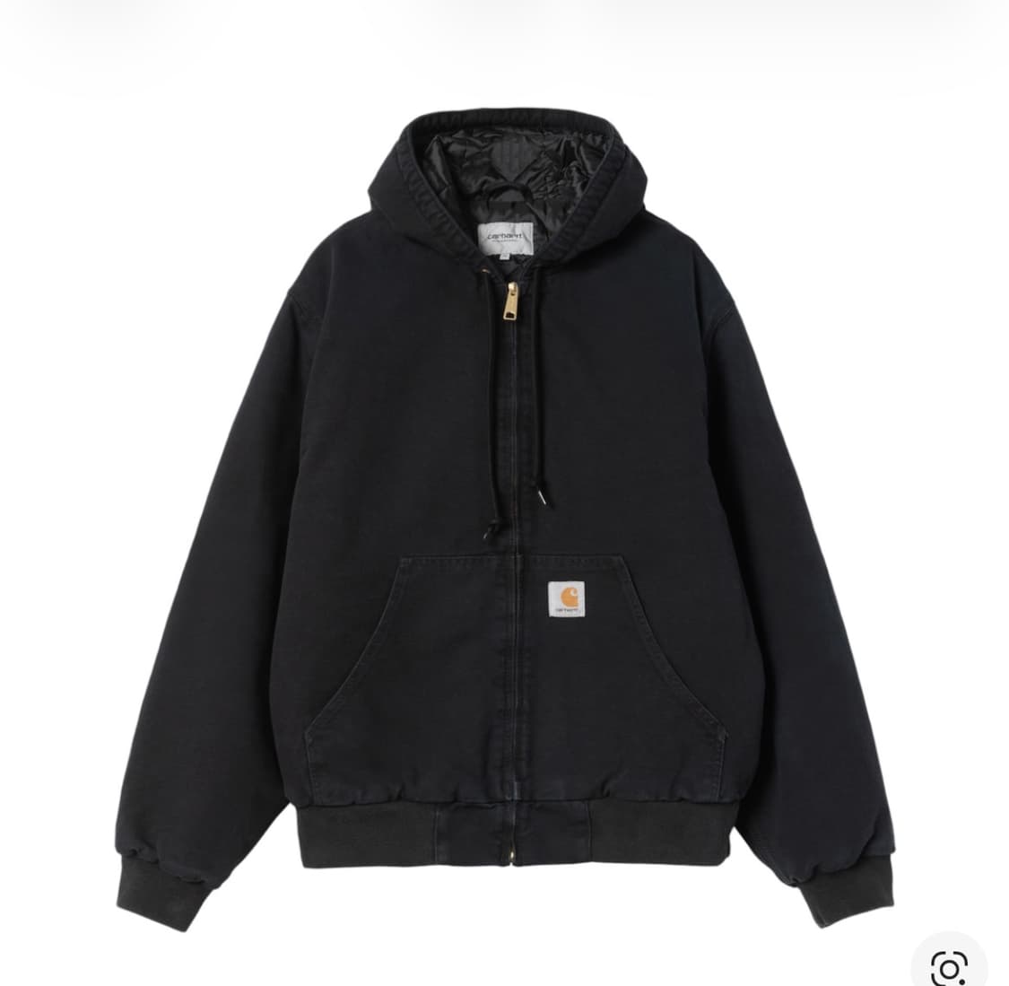 칼하트 WIP OG 액티브 자켓 블랙 스톤 캔버스 상품이미지1