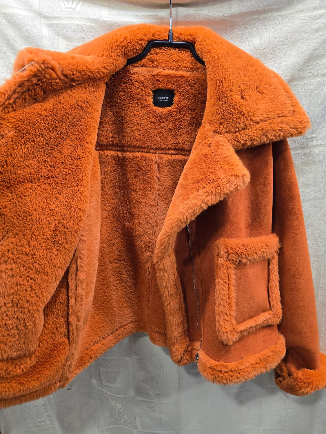 COOLPIS 오렌지 무스탕 자켓 프리사이즈 상품이미지7