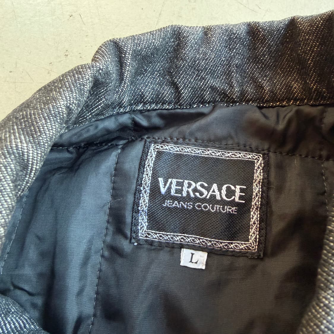 90s 베르사체 엠브로이드 트러커 자켓 상품이미지6