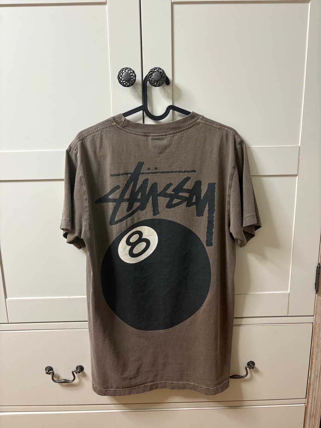 Stussy 8 Ball Pigment Dyed T-Shirt Coffe 상품이미지5