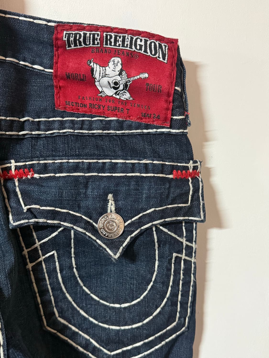 True Religion 로우라이즈 진청팬츠 Ricky Super USA 상품이미지6