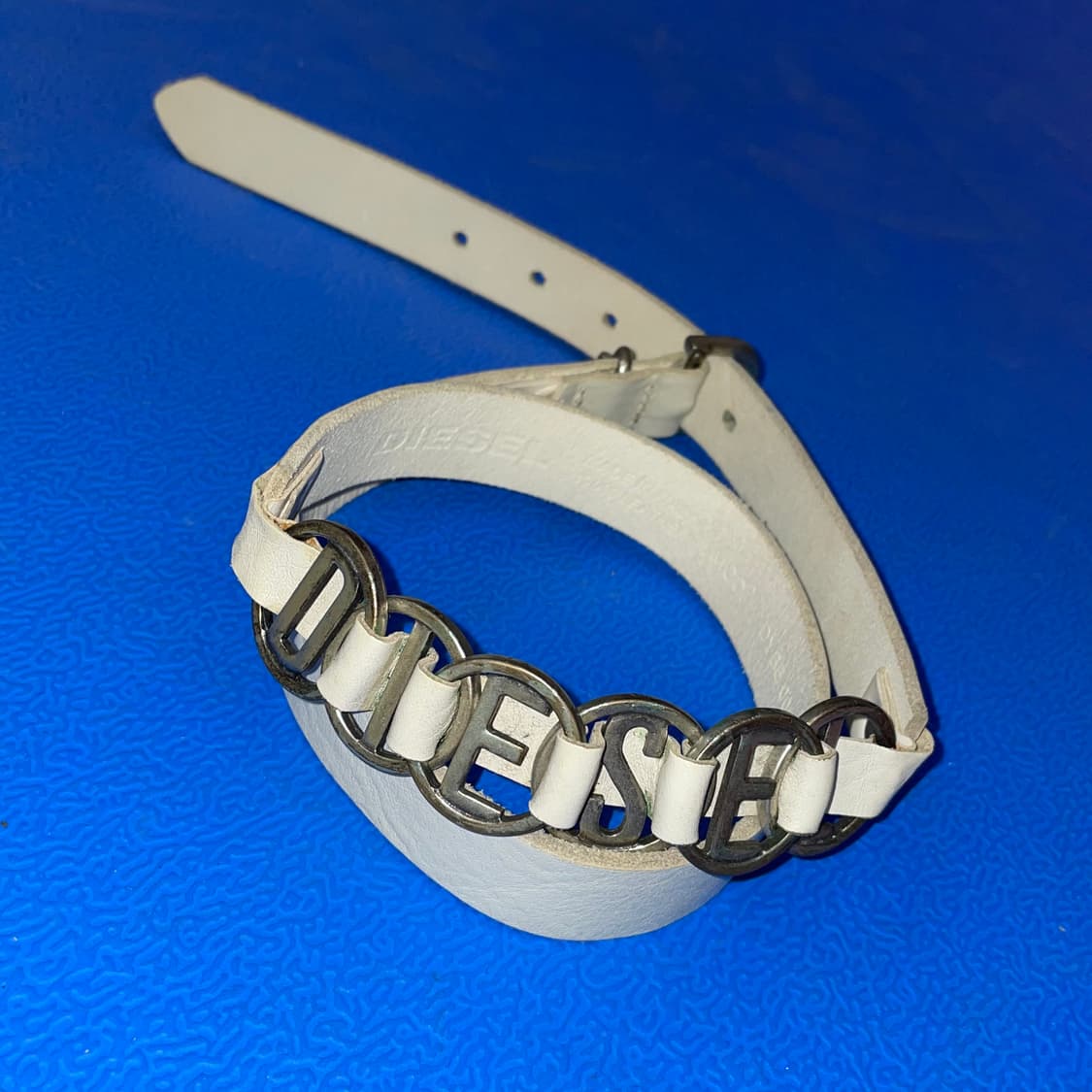 DIESEL 디젤 로고 레더 벨트 상품이미지1