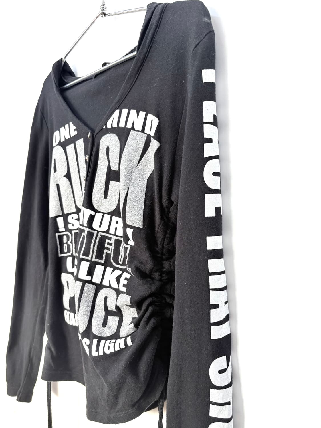 • y2k lettering hoodie  상품이미지3