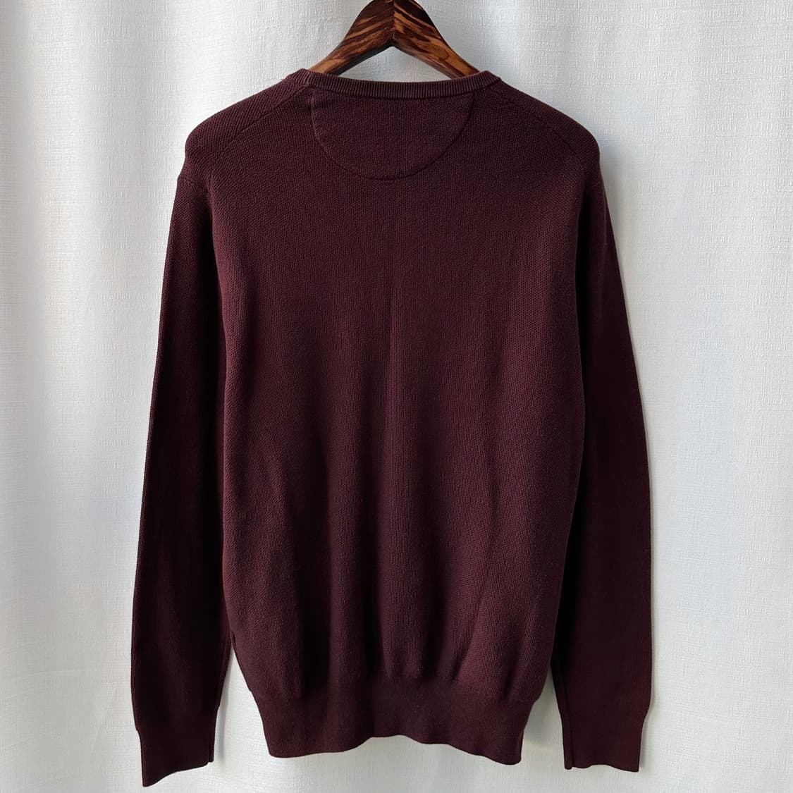 폴로 랄프로렌 피마 코튼 라운드 니트 버건디 M 상품이미지7