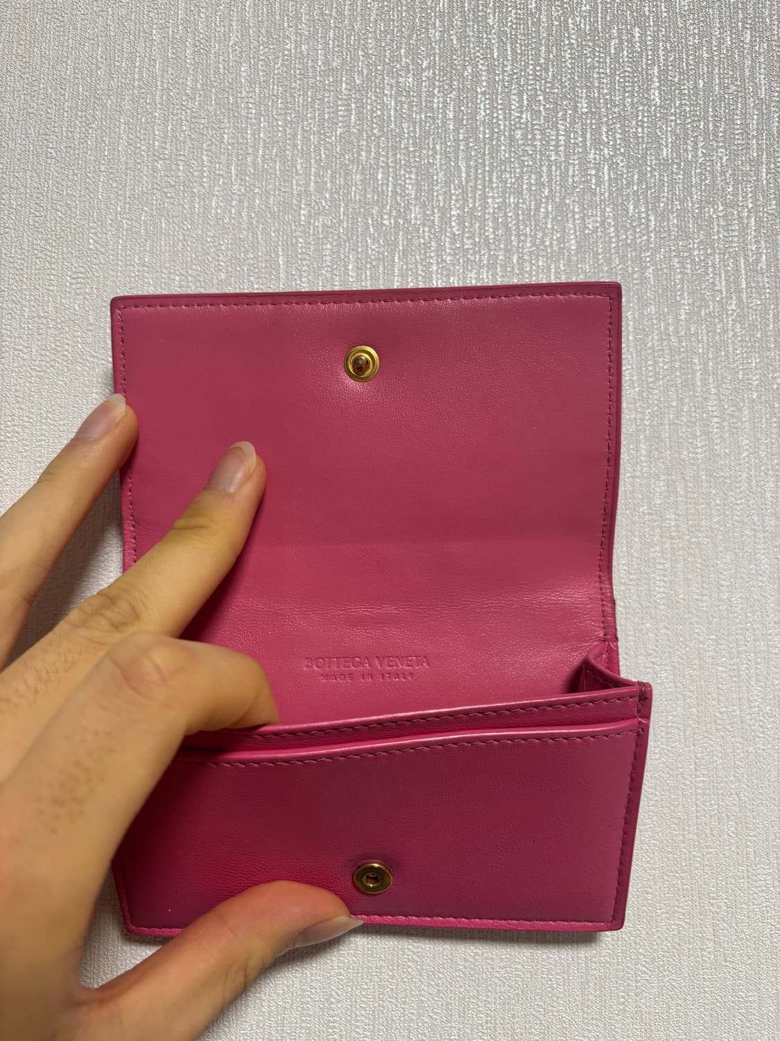 보테가 명합지갑 핑크 상품이미지4