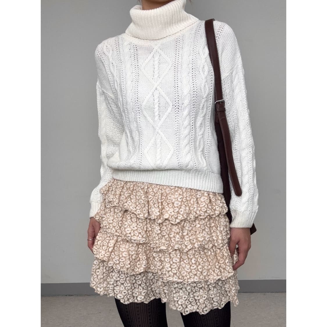 빈티지 레오파드 캉캉 스커트 상품이미지2